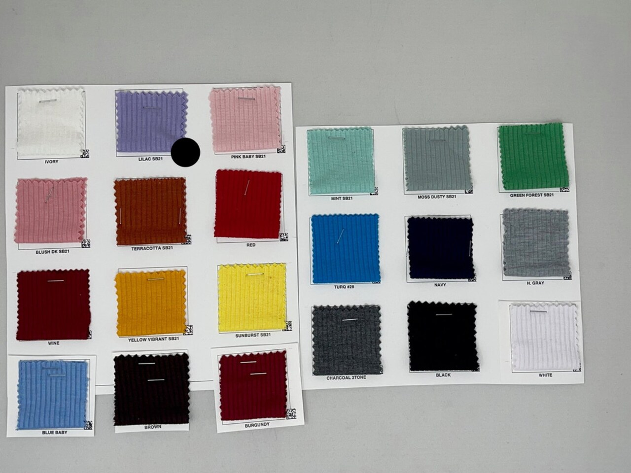 1 Yard 4x2 Rib Knit Solid Fabric Stretchy Durable Soft 52"-53" Inch Width